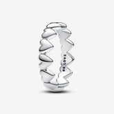 Silver Farandole of Hearts Ring | Pandora
