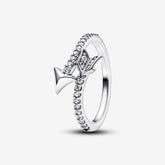 Sparkling Arrow - White & Silver - Pandora Ring