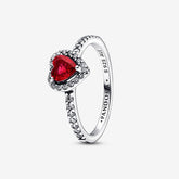 Raised Red Heart Ring | Pandora