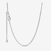 Curb Link - Carabiner - Silver - Pandora Necklace