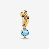 Circle of Eternity - Azure Blue - Gold - Pandora Charms