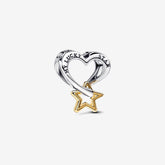 Happy Star Heart Charm | Pandora