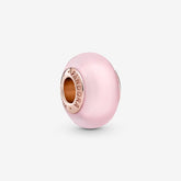 Matte Pink Murano Glass Charm | Pandora