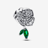 Sparkling Rose in Bloom Charm | Pandora