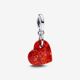 Opalescent Red Heart Pendant Charm | Pandora