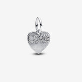 Engravable Love Heart Pendant Charm | Pandora