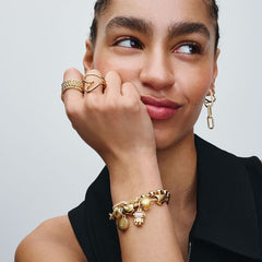 Organic Heart - Gold - Pandora Ring