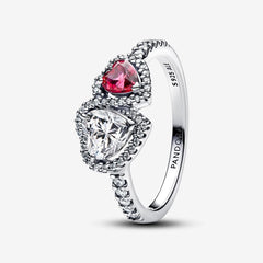 Hearts Halo Ring Sterling Silver | Pandora