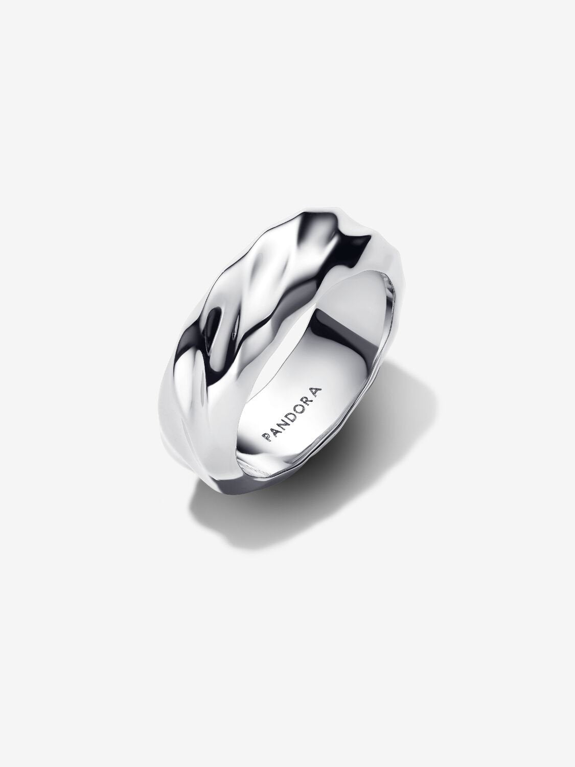 Large Wavy Ring - Silver - Pandora Ring