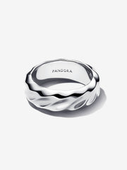 Large Wavy Ring - Silver - Pandora Ring