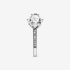 Crown Solitaire - Silver - Pandora Ring
