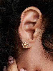 Heart & Infinity - Gold - Pandora Earrings