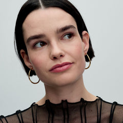 Creoles - Open - Gold - Pandora Earrings