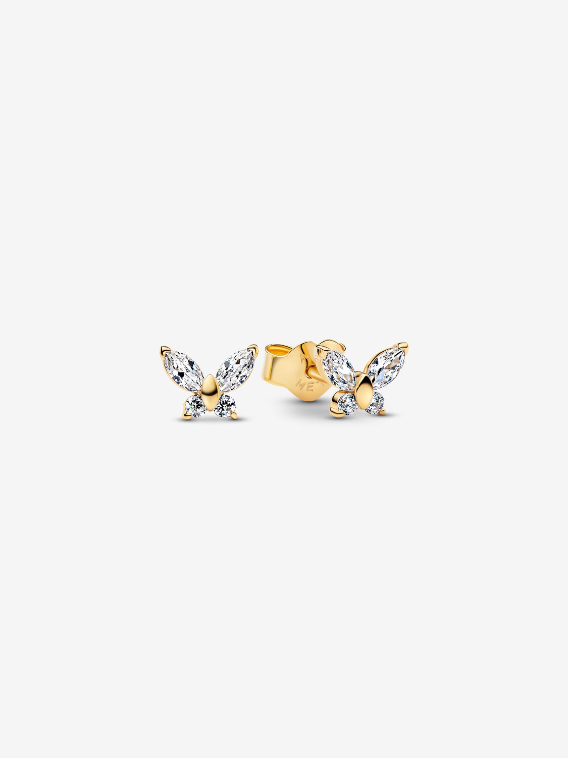 Gold Butterfly Stud Earrings | Pandora