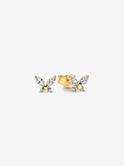 Gold Butterfly Stud Earrings | Pandora