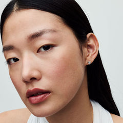 Studs - Sparkling Heart - Gold - Pandora Earrings