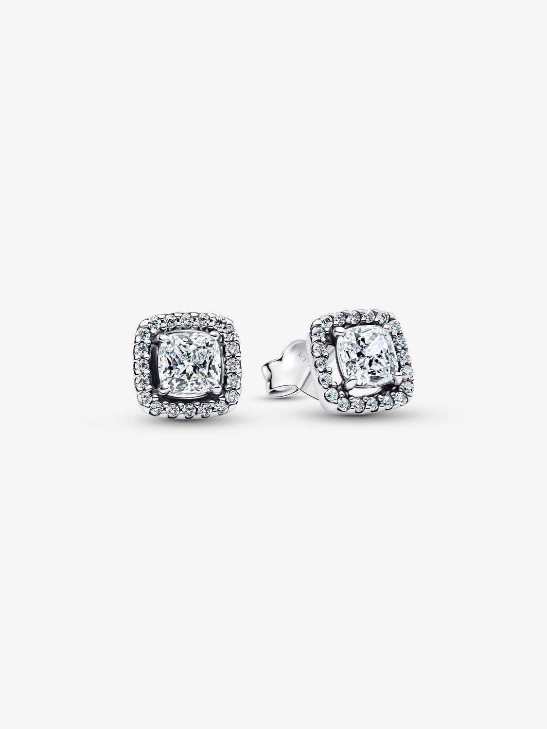Glittering Halo Stud Earrings | Pandora