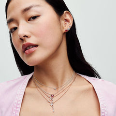 Raised Heart Stud Earrings | Pandora