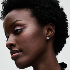 Raised Heart Stud Earrings | Pandora