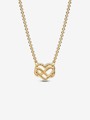 Sparkling Infinity Heart Necklace | Pandora