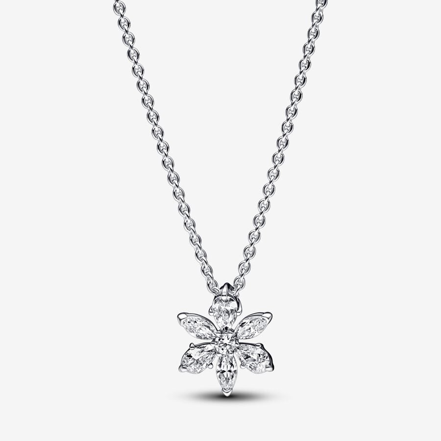 Glittering Herbarium Pendant Necklace | Pandora
