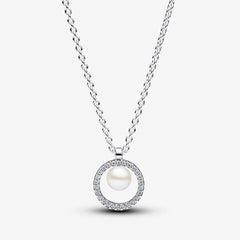 Pearl & Ring - Silver - Pandora Necklace