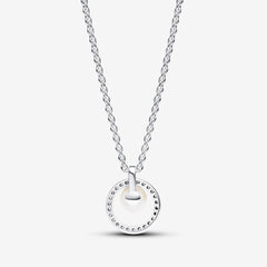Pearl & Ring - Silver - Pandora Necklace