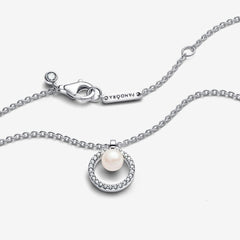 Pearl & Ring - Silver - Pandora Necklace