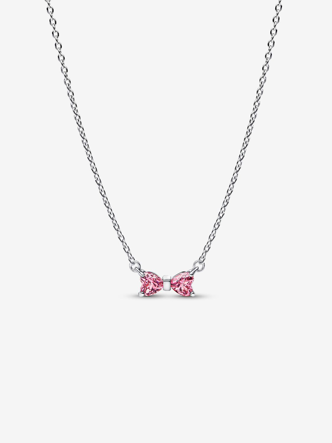 Pink Bow Pendant Necklace | Pandora