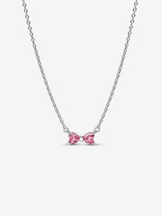 Pink Bow Pendant Necklace | Pandora