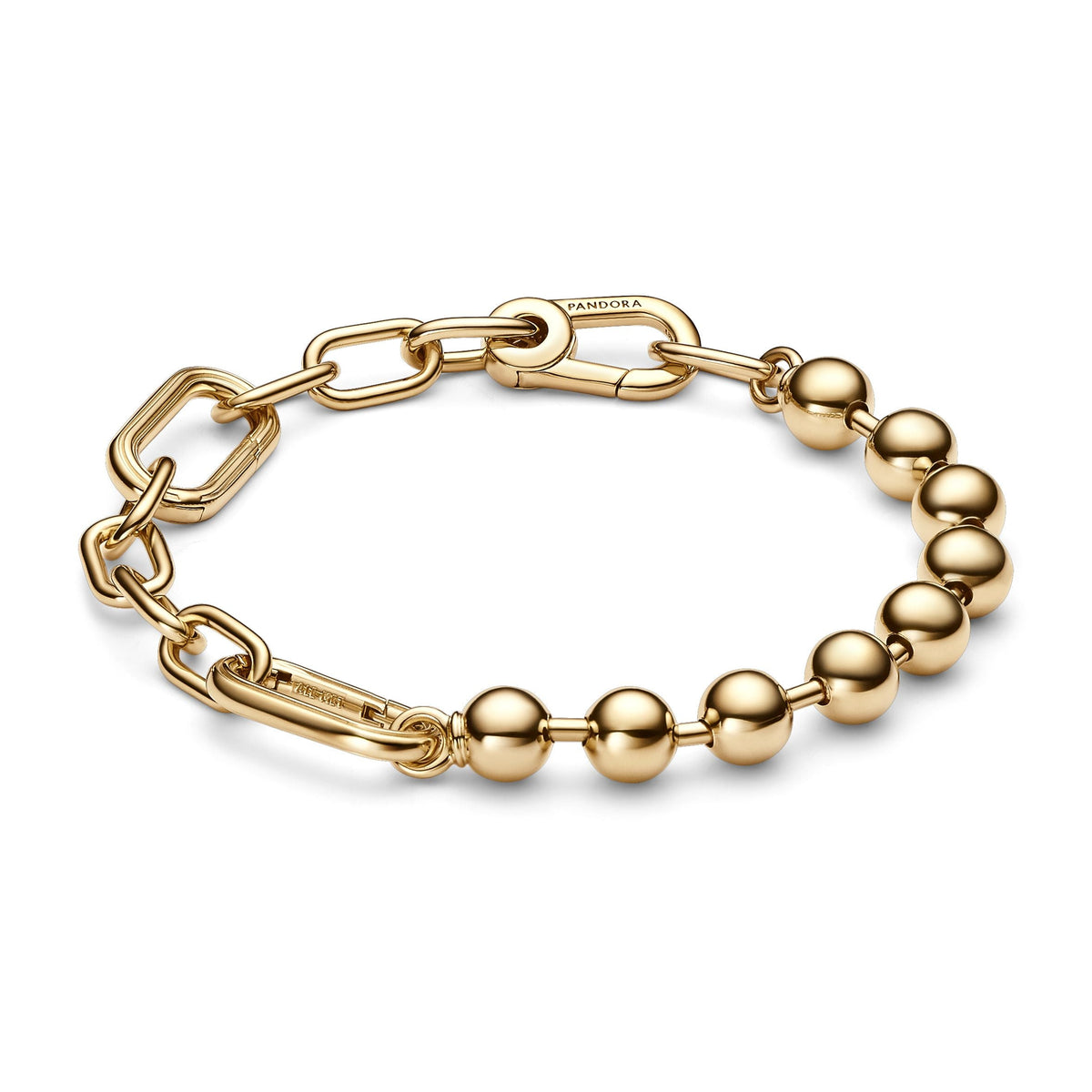 Metallic Bead Link Bracelet | Pandora