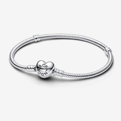 Moments Snake Mesh Heart Bracelet | Pandora