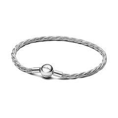 Twisted Snake Mesh Bracelet Round Clasp | Pandora