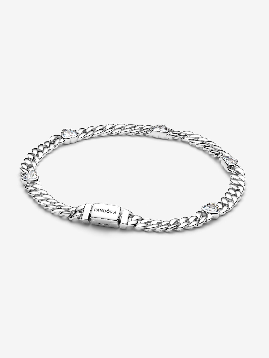 Heart Cuban Link Bracelet | Pandora