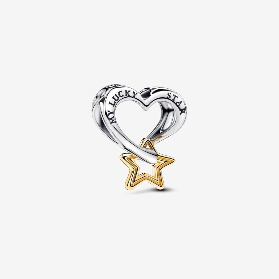 Happy Star Heart Charm | Pandora