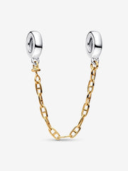 Comfort Chain - Elongated - Silver & Gold - Charms - Pandora