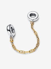 Comfort Chain - Elongated - Silver & Gold - Charms - Pandora