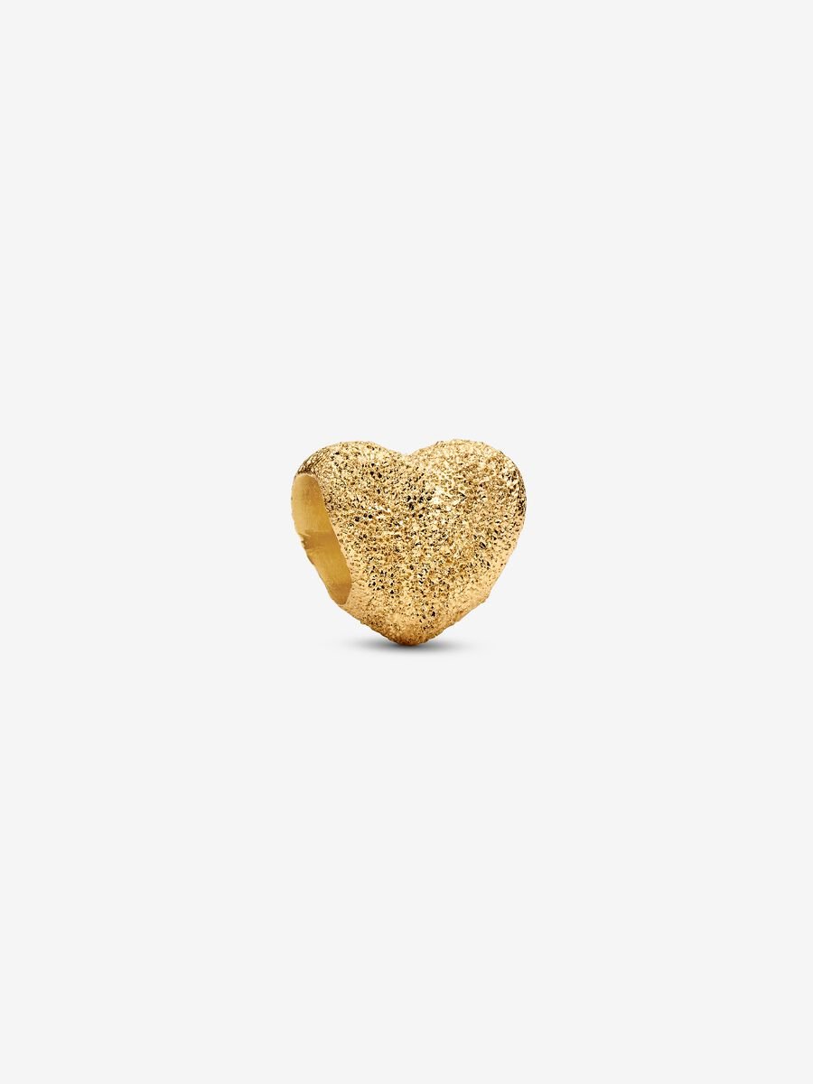 Mini Textured Heart Charm | Pandora