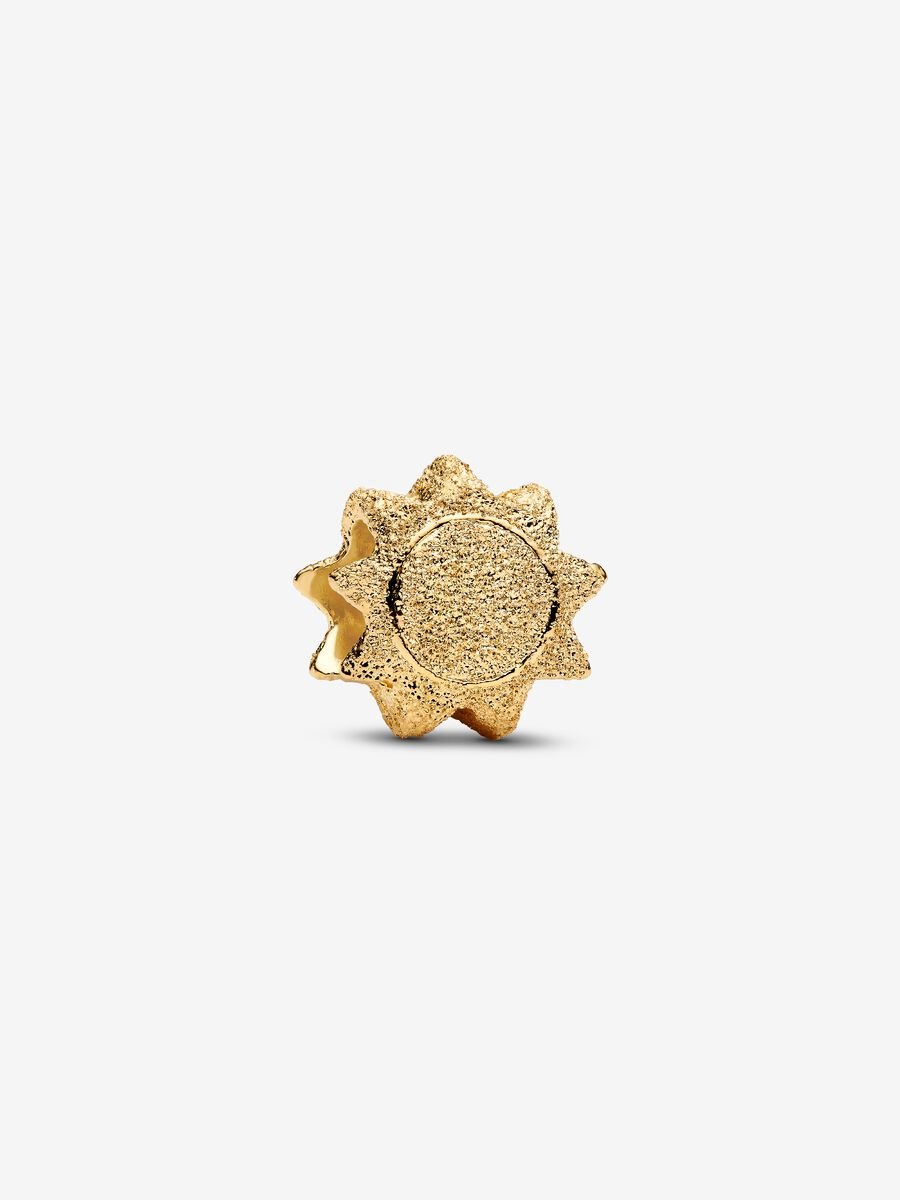 Mini Textured Sun Charm | Pandora