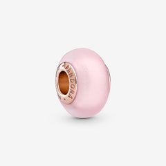 Matte Pink Murano Glass Charm | Pandora