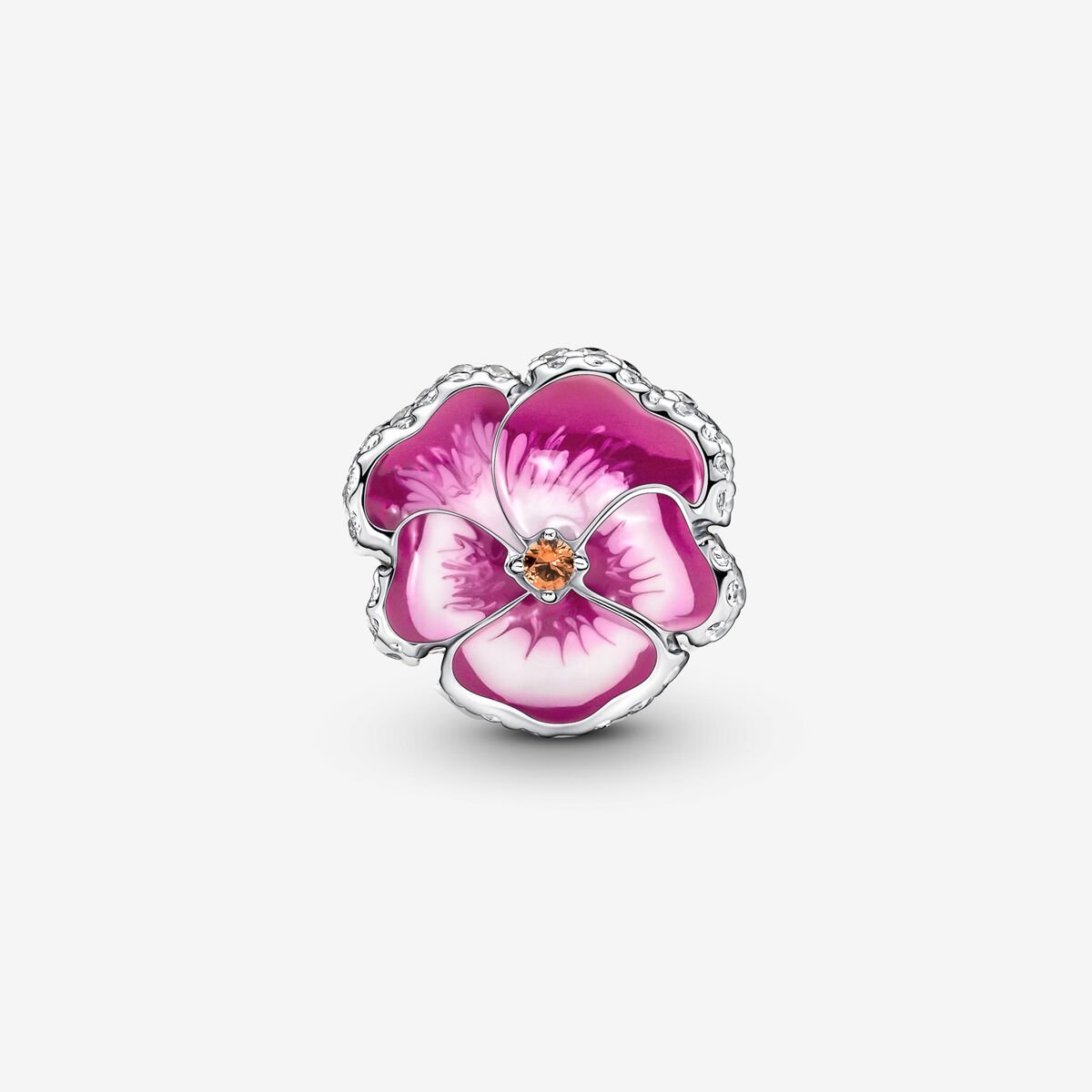 Pink Pansy Charm | Pandora