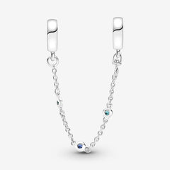 Comfort Chain - Blue - Silver - Charms - Pandora