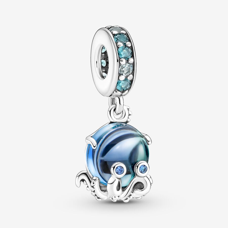 Adorable Octopus Pendant Charm in Murano Glass | Pandora