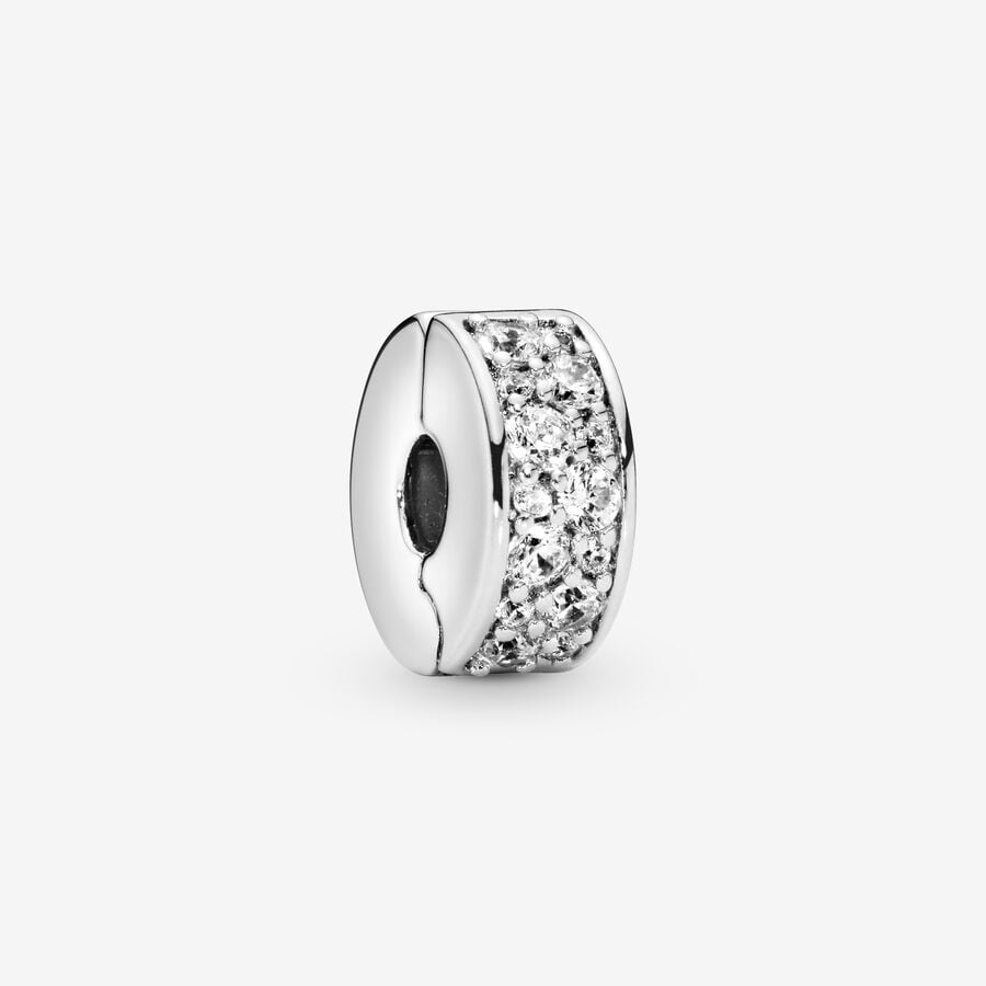 Transparent Pavé Clip Charm | Pandora