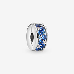 Blue Pavé Clip Charm | Pandora
