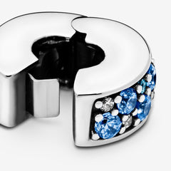 Blue Pavé Clip Charm | Pandora