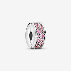 Pink Pavé Clip Charm | Pandora