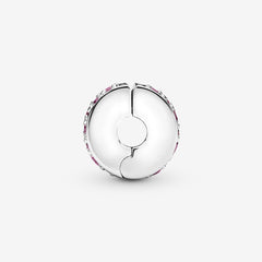 Pink Pavé Clip Charm | Pandora