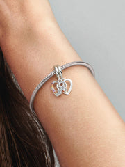 Double Heart - Friendship - Silver - Charms - Pandora