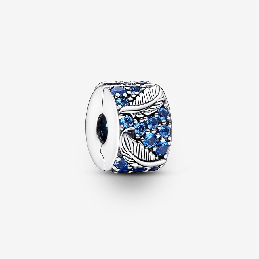 Pavé Curved Feather Clip Charm | Pandora
